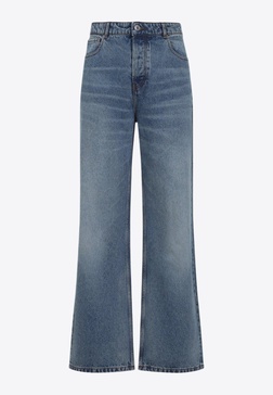 Washed-Out Loose Jeans