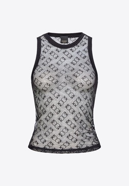 Love Birds Jacquard Mesh Tank Top
