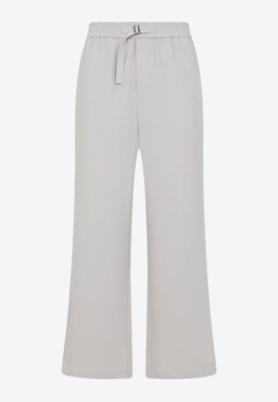 Belted Straight-Leg Pants