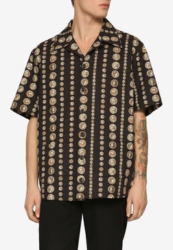 Coin-Print Poplin Shirt