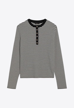 Alessia Striped Long-Sleeved T-shirt