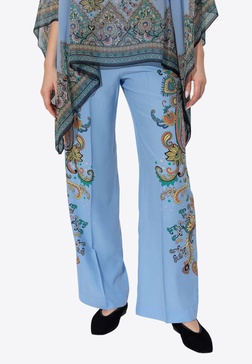 Floral Silk Pants