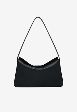 Soft Baguette Leather Shoulder Bag