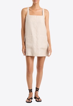 Delphi Sleeveless Linen Mini Dress
