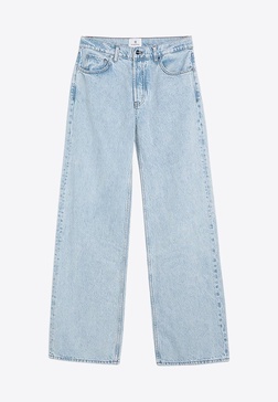 Straight-Leg Washed Jeans
