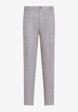 Slim-Fit Linen Pants