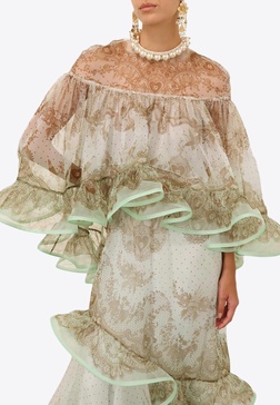 Crush Embellished Ruffled Blouse