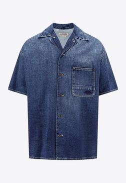 Logo-Embroidered Denim Shirt