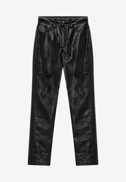 Bruno Straight-Leg Leather Pants