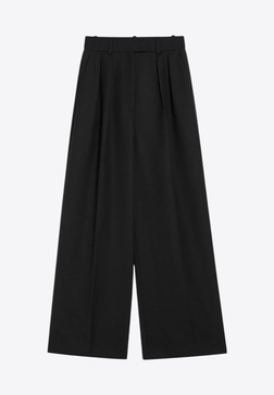 Lou Palazzo Wool-Blend Pants