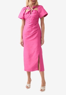 Presence Twisted Midi Dress