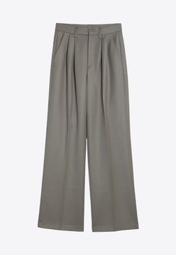 Carrie Tailored Pleated Wool Pants