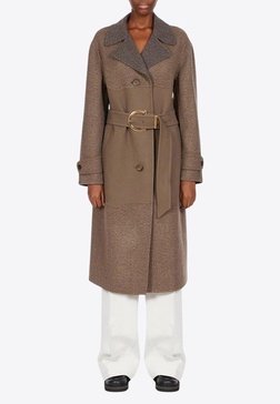 Belted Wool-Cashmere Coat