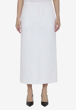 Compact Straight Midi Skirt