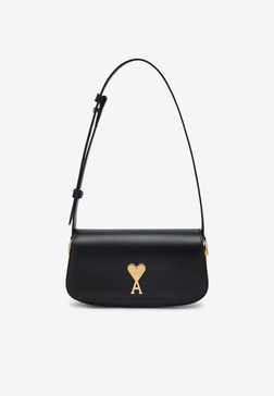 Paris Logo Plaque Shoulder Bag