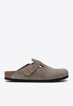 Boston Suede Flat Mules
