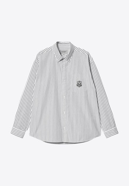 Logo-Embroidered Striped Shirt