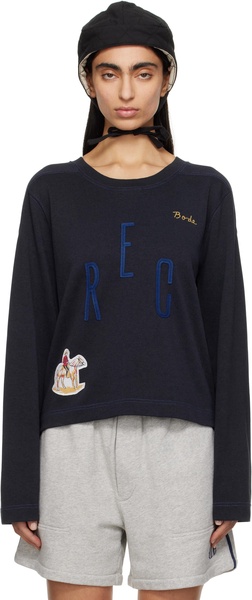Navy 'Rec' Pullover Sweatshirt