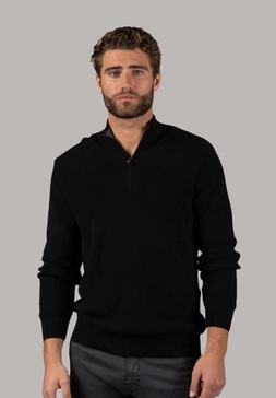 black quarter zip