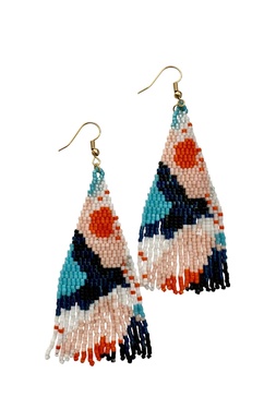 beaded fringe drops in calypso