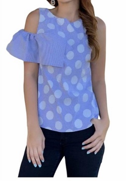 ace top in confetti dot