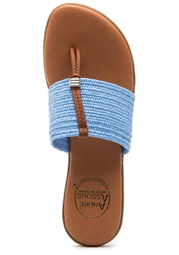 Nice Sandal Blue Raffia