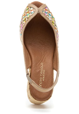 Audrey Espadrille Wedge Natural Multi