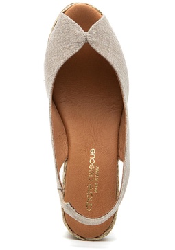 Audrey Espadrille Wedge Hemp Glitter