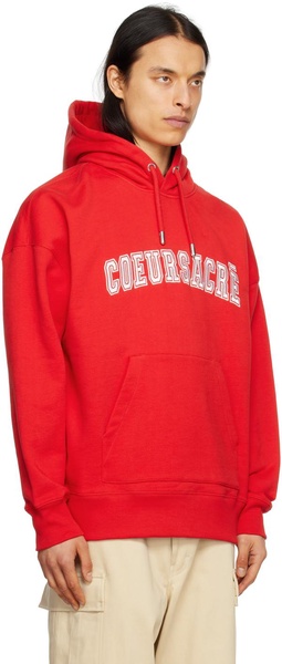 Red 'Cœur Sacré' Hoodie