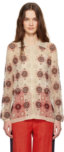 Beige Solarium Long Sleeve Shirt