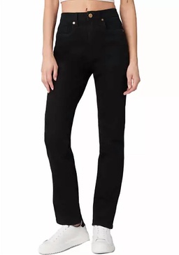 the lexington slim straight denim pants in black