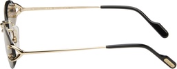 Gold Signature C Geometrical Metal Sunglasses