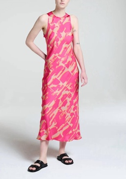 valentina dress in pink print
