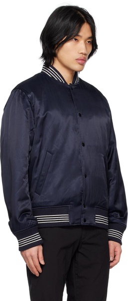 Navy Dugout Bomber Jacket