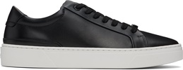Black Gary Leather Low-Top Sneakers