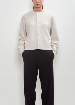 Stretch Cashmere n°170 Chou Cardigan — Chalk