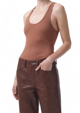 bianca tank top in brown sugar