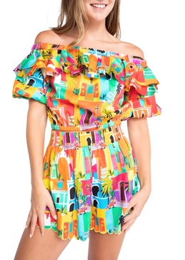 sarah casablanca top in multi