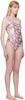White Crazy Orb One-Piece Swimsuit