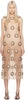 Beige & Black Zelle Midi Dress