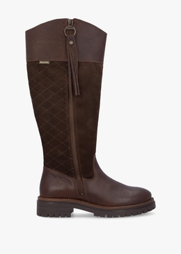 Ingrid Dark Brown Leather Knee High Boots