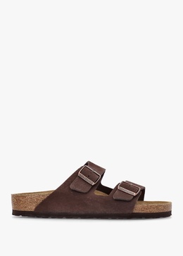 Men's Arizona Desert Buck Roast Nubuck Leather Two Bar Mules