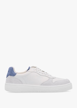 Celeste White Chambray Leather Trainers