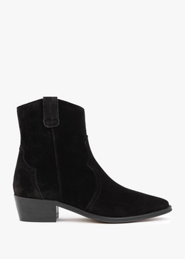 Lunette Black Suede Cowboy Boots