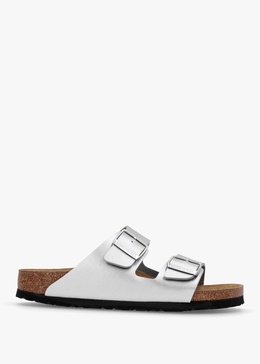Arizona Birko-Flor Silver Two Bar Mules