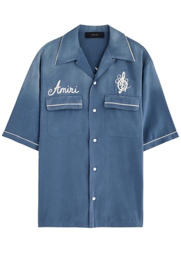 Saturday Night embroidered woven shirt