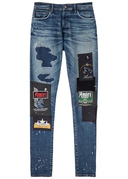 Lounge patch-appliqué skinny jeans 