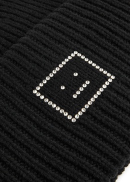 Logo-embellished wool beanie 