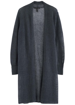 Open-knit linen-blend cardigan 