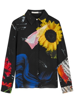 Willa printed silk shirt